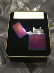 Зажигалка USB подарочная электроимпульсная перламутровая