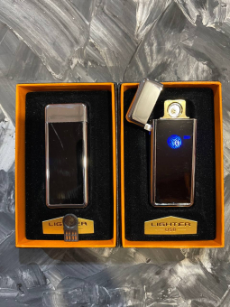 Зажигалка USB спираль 40882 серебро