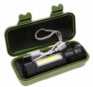 XPE - 2066 zoom ліхтар на акумуляторі з рассеивателем
