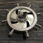 Пепельница с зажигалкой Штурвал круглый