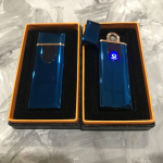 Зажигалка USB спираль синяя 42005