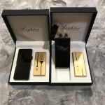 Зажигалка USB 43937 новое пламя синяя