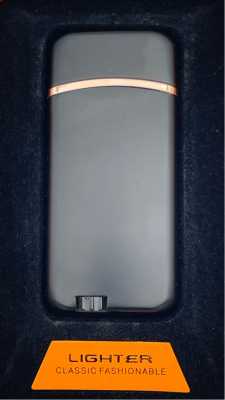 Зажигалка двух режимная Lighter 833 black mat