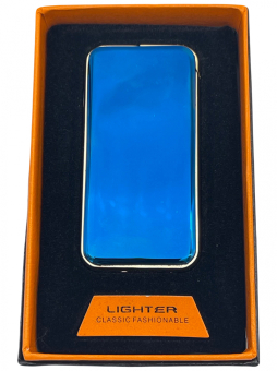 Запальничка USB два режими спіраль і турбіна 709 Синя