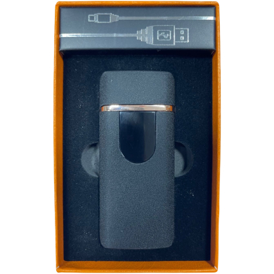 Запальничка USB два режими спіраль і турбіна 707 чорна