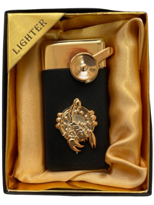 Зажигалка газовая Lighter 723 black scorpion