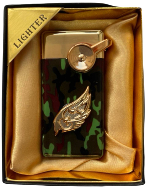 Зажигалка газовая Lighter 723 khaki wing