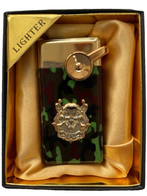 Зажигалка газовая Lighter 723 khaki devil