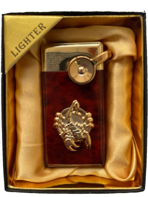 Зажигалка газовая Lighter 723 brown scorpion