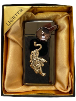 Зажигалка газовая Lighter 723 black ice tiger